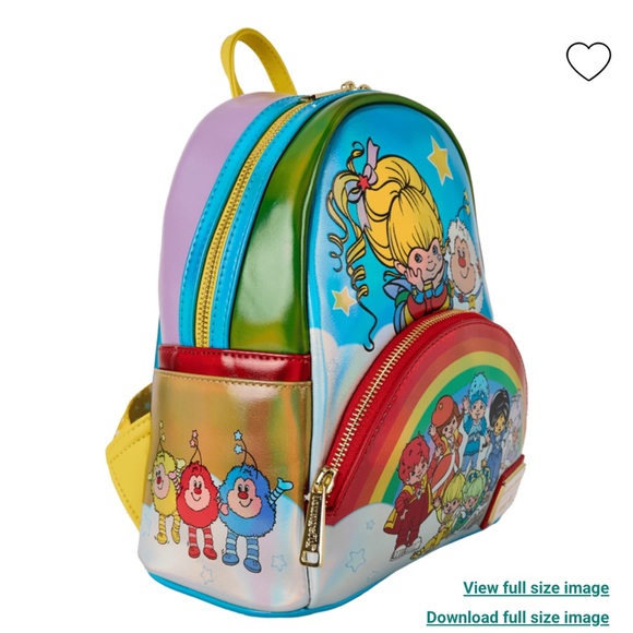 Loungefly Rainbow Brite Exclusive The Color Kids Light Up Mini Backpack & Wallet - Picture 5 of 14